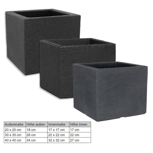 Geli pflanztopf kubus quadrat - geli,