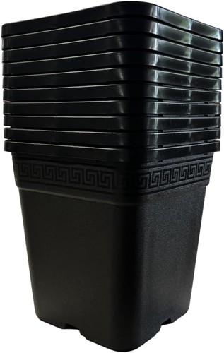 10x topf viereckig 22 5 - topf,