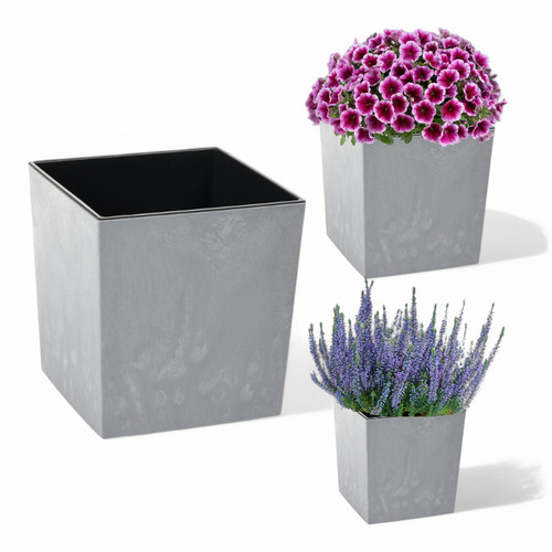 Pflanzkübel betonoptik grau - betonoptik,
