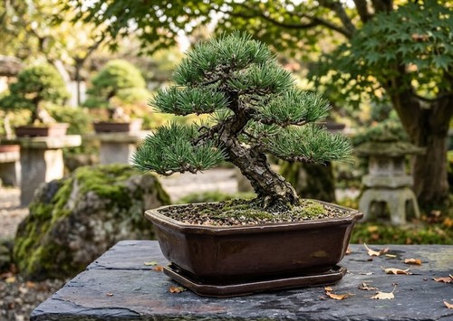 Bonsai pflanzgefäß mit - bonsai,