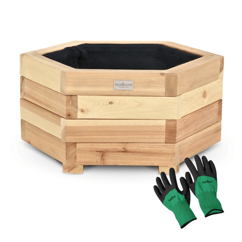 Pflanzkasten holz eckig - holz, 6-eckig