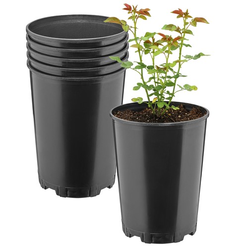 Blumentopf rund kunststoff mit - blumentopf,