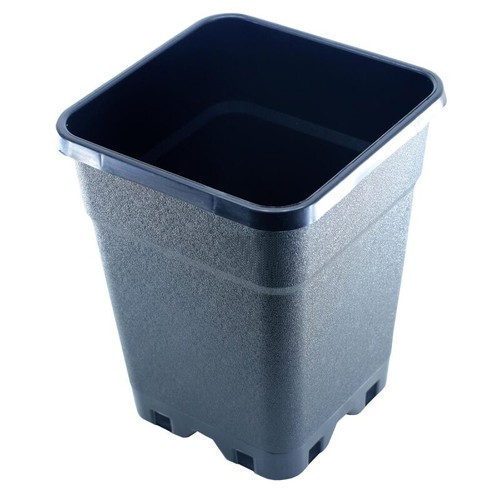 Topf mit untersetzer eckig - mit,
